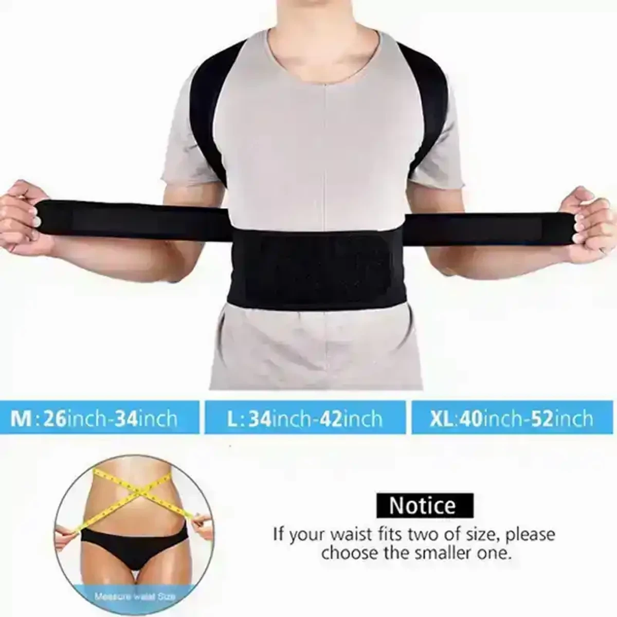 ADJUSTABLE POSTURE BACK SUPPORT BELT