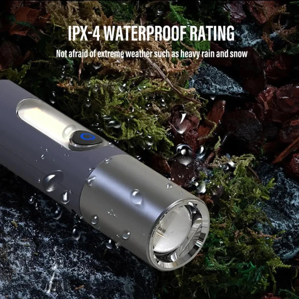 USB Rechargeable Multifunctional LED Flashlight