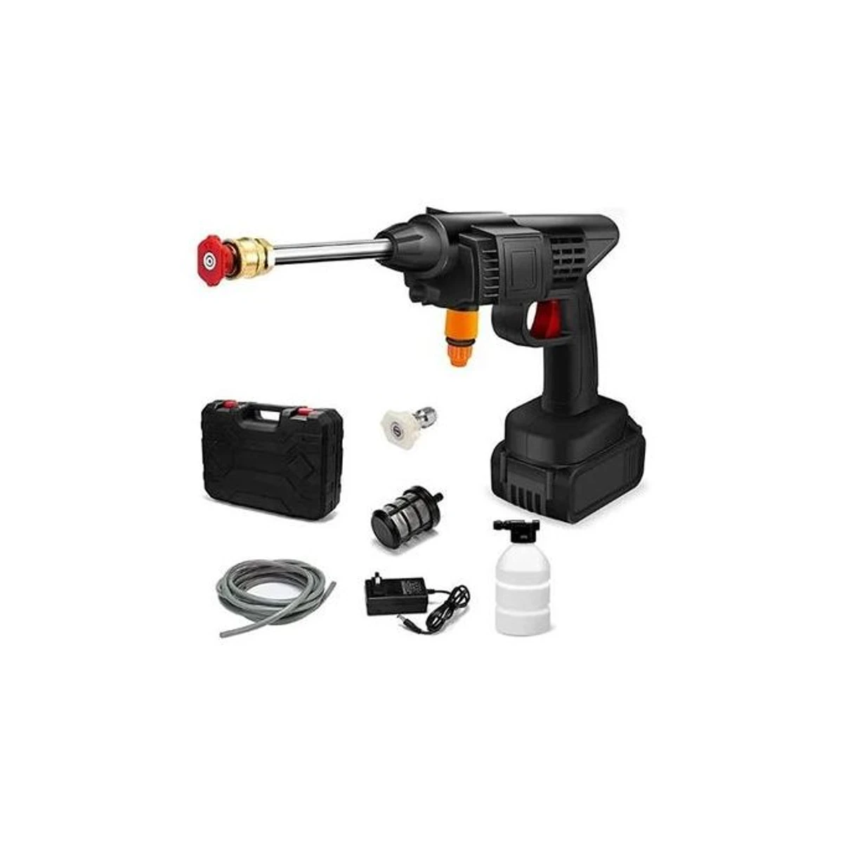 RECHARGEABLE CORDLESS HIGH PRESSURE CAR WASHER GUN