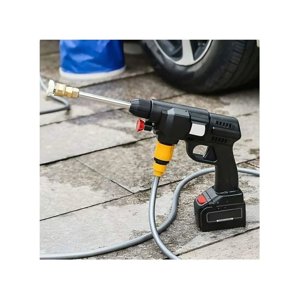 RECHARGEABLE CORDLESS HIGH PRESSURE CAR WASHER GUN