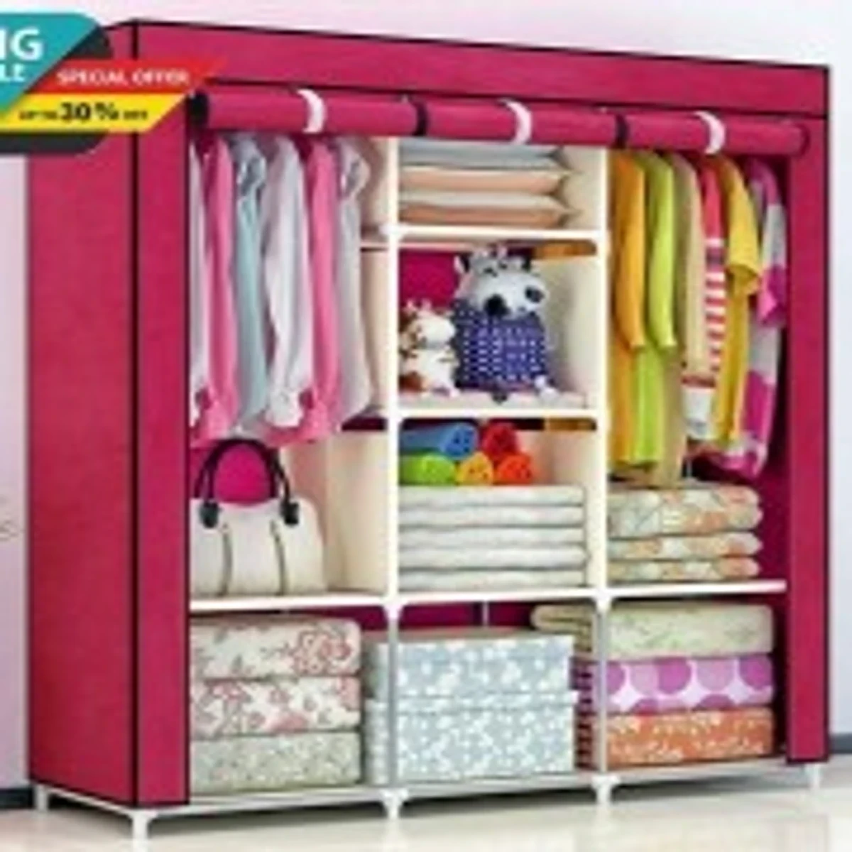 Storage Closet Organizer Wardrobe