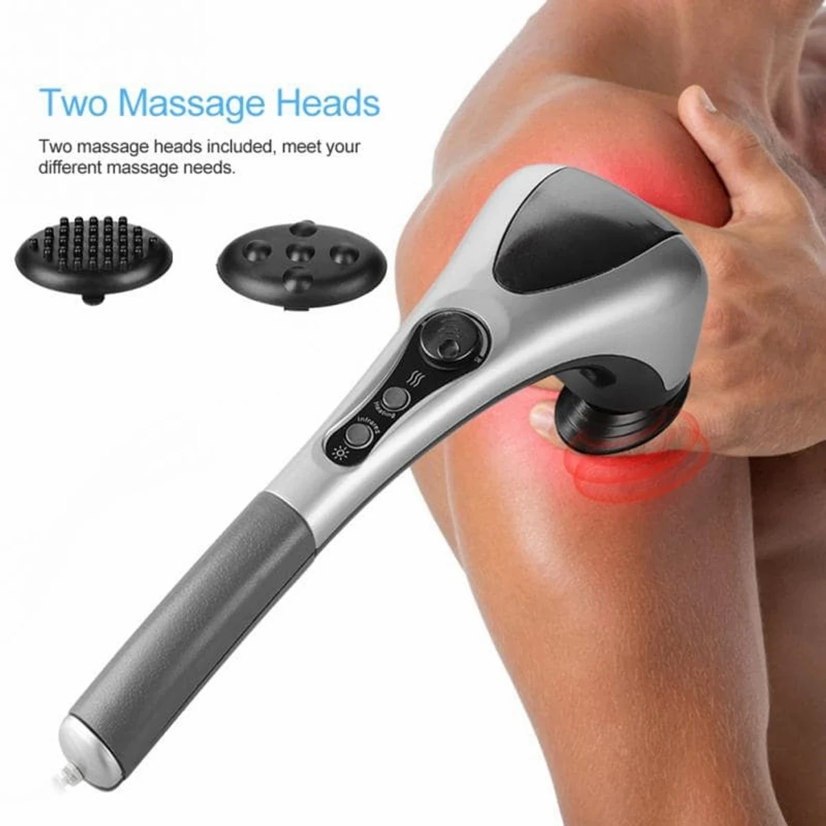 Double Heads Heating Massager