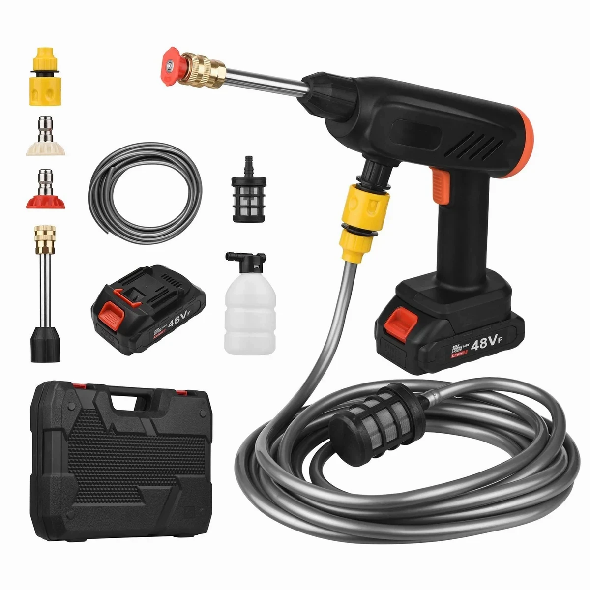 RECHARGEABLE CORDLESS HIGH PRESSURE CAR WASHER GUN